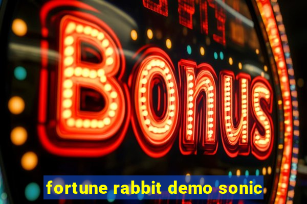 fortune rabbit demo sonic